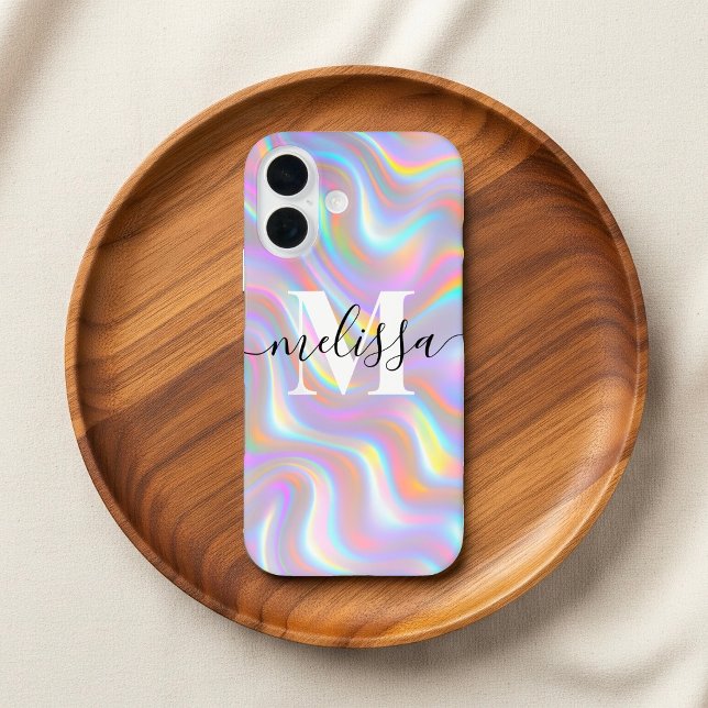 Abstract Iridescent 3D Effect Monogram Case-Mate iPhone Hülle (Von Creator hochgeladen)