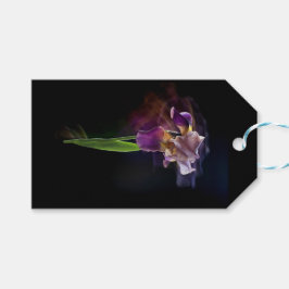 Abstract Iris Flower – Elegant Floral Art Geschenkanhänger