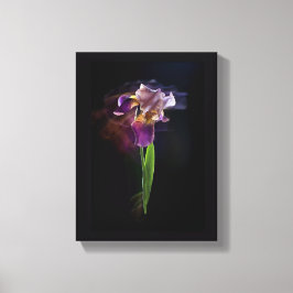Abstract Iris Flower – Elegant Floral Art Leinwanddruck
