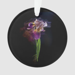 Abstract Iris Flower – Elegant Floral Art Ornament