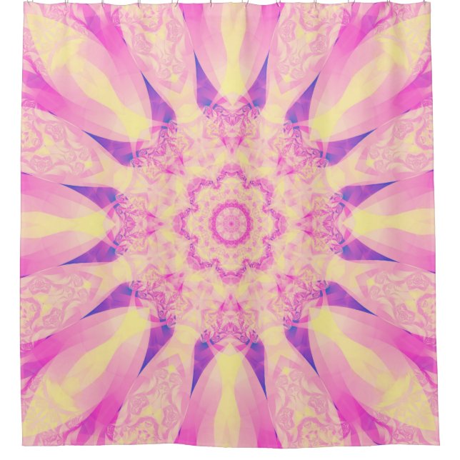 Abstract kaleidoscope pastel background. Beautiful Duschvorhang (Vorderseite)