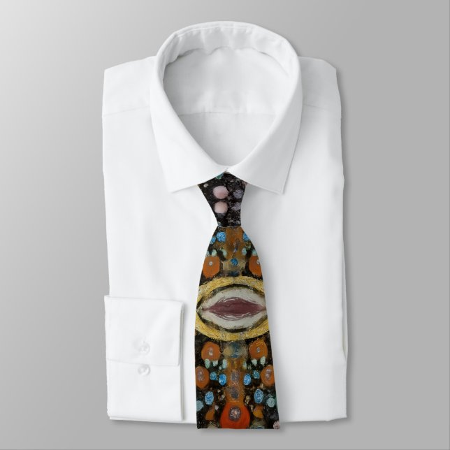 Abstract Kaleidoscopic Art Tie Krawatte (Gebunden)