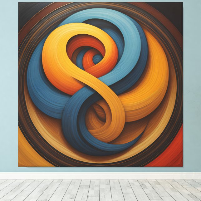 abstract leinwanddruck (Insitu (Holzboden))