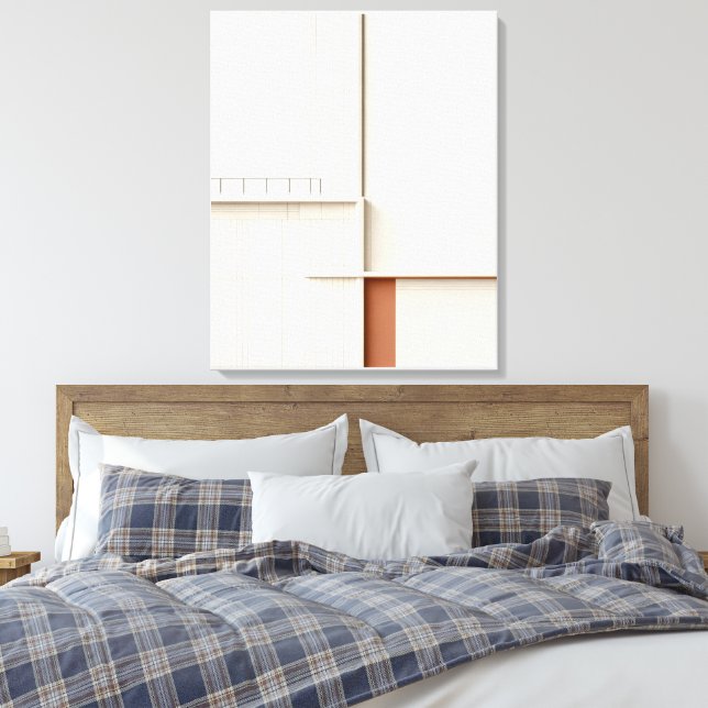 Abstract Leinwanddruck (Insitu (Schlafzimmer))