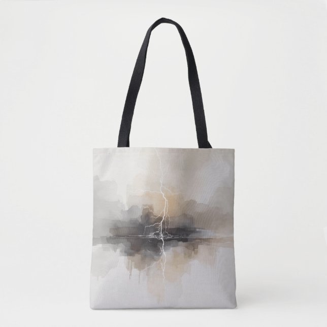 Abstract Lightning in Neutrals Print (Vorderseite)