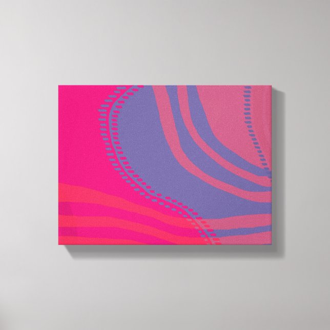 Abstract Lines and Curves Scenery Leinwanddruck (Vorderseite)