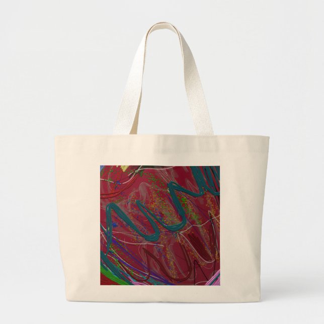 Abstract Love Jumbo Tote Bag Jumbo Stoffbeutel (Vorne)