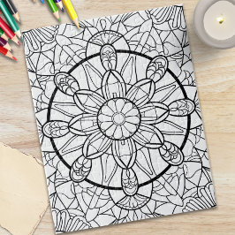 Abstract Mandala Fun Coloring Puzzle