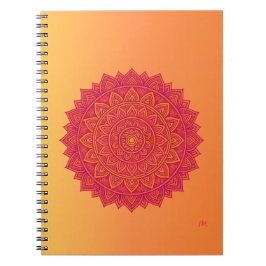 Abstract Mandala Shape Notebook Notizblock
