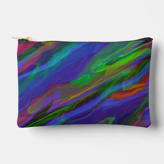 Abstract Marble illustration Colorful Cute   Zubehörtasche (Vorderseite)