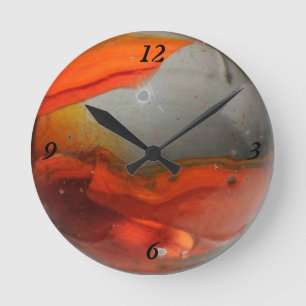 Abstract Marble Wall Clock Runde Wanduhr