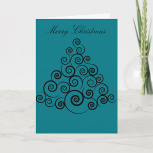 Abstract Merry Christmas Card Feiertagskarte