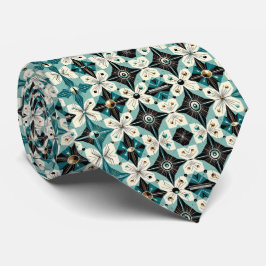 Abstract Mid Century Modern Starburst DIamond Krawatte