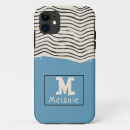 Abstract minimalist artistic lines Monogram Case-Mate iPhone Hülle