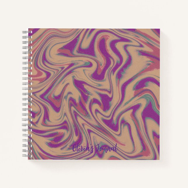 Abstract Minimalist Notebook Notizbuch (Vorderseite)