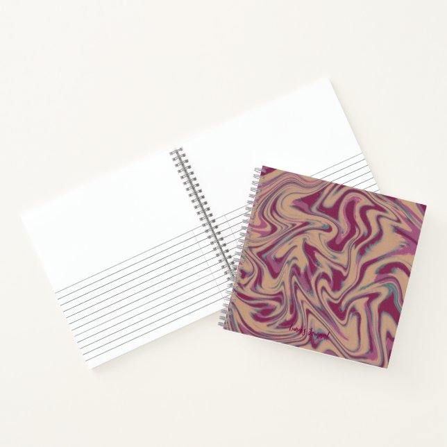 Abstract Minimalist Sketchbook Notebook Notizbuch (Innenseite)