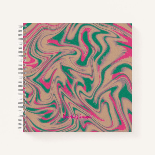 Abstract Minimalist Sketchbook Notizbuch (Vorderseite)