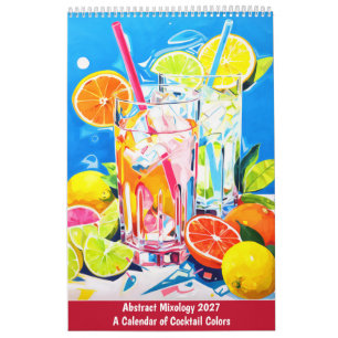 Abstract Mixology Ein Kalender für Cocktails