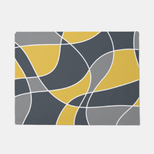 Abstract, modern, geometric, trendy pattern fußmatte