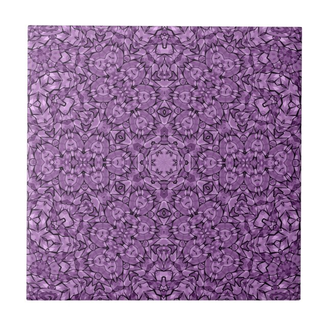 Abstract modern mosaic kaleidoscopic tile pattern fliese (Vorderseite)