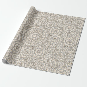 Abstract modern mosaic kaleidoscopic tile pattern geschenkpapier