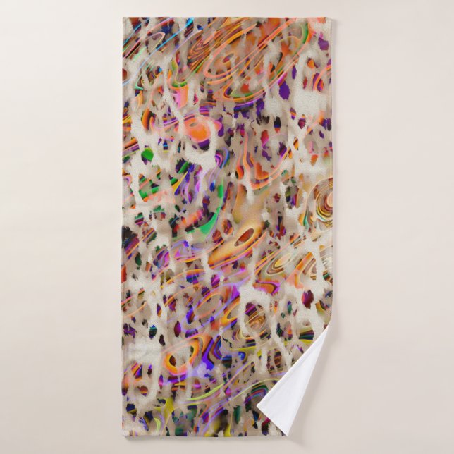 abstract modern pattern design with colorful effec badehandtuch (Badehandtuch)
