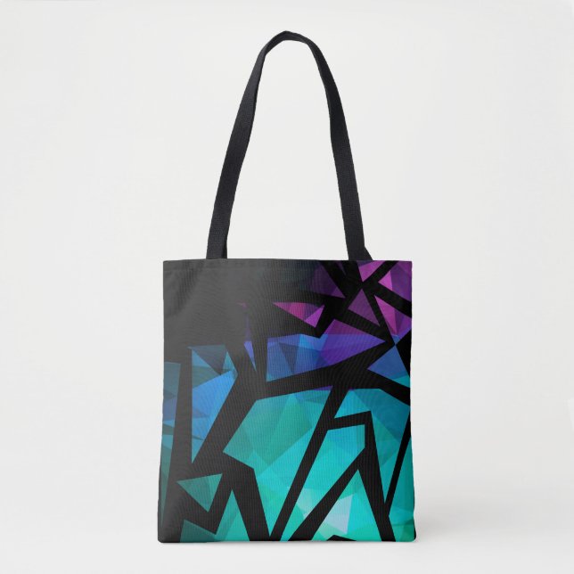 Abstract modern polygonal graffiti geometrical dar (Vorderseite)