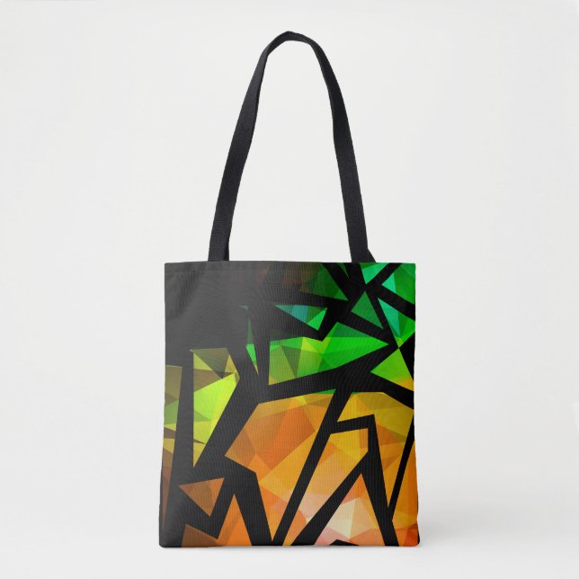Abstract modern polygonal graffiti geometrical dar (Vorderseite)