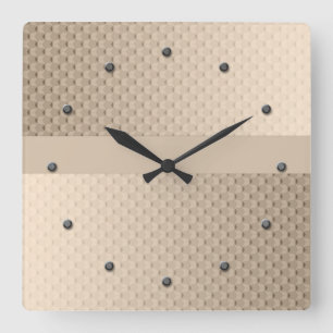 Abstract modern soft gradient liquid blurred paste quadratische wanduhr