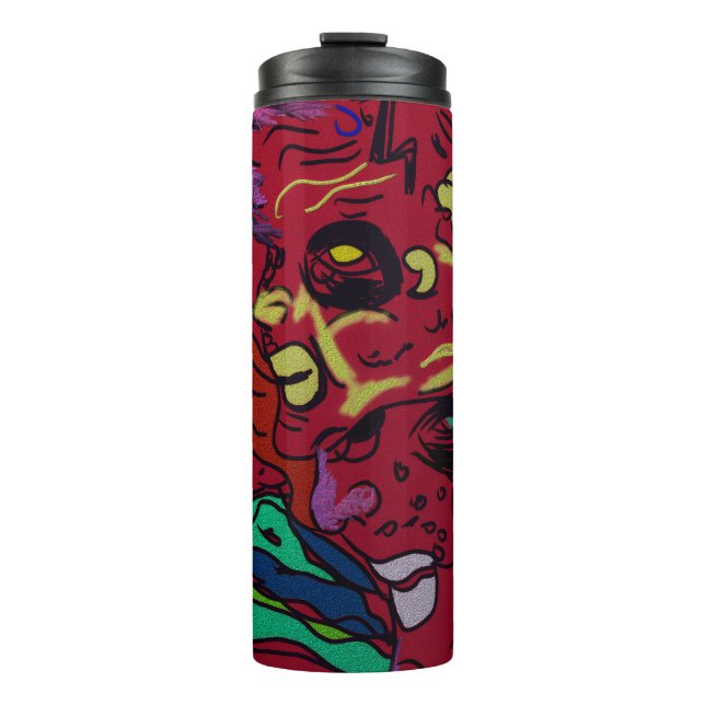 Abstract Moon Galaxy Art Thermal Tumbler Thermosbecher (Vorderseite)