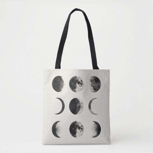 Abstract Moon Phases Wall Art Poster | Minimal Cel (Vorderseite)