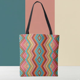 Abstract Multi-Color Zig Zag Stripes