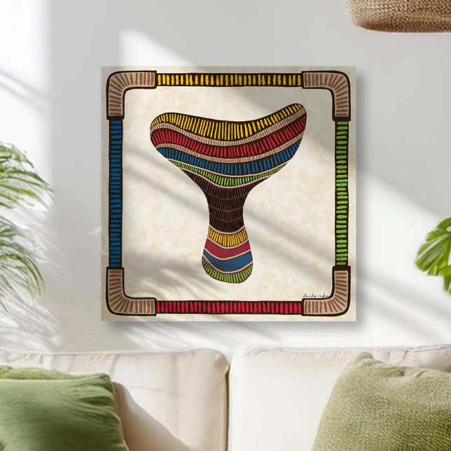 Abstract Mushroom Leinwanddruck (Von Creator hochgeladen)