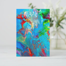 Abstract Notecard Dankeskarte