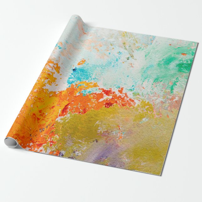 abstract oil paint texture on canvas, backgroundba geschenkpapier (Ungerollt)