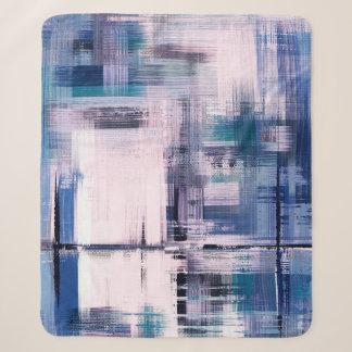 Abstract oil painting on canvas, hand drawn artwor sherpadecke
