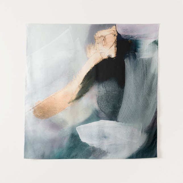 Abstract oil texture background. Paint on canvas.  Wandteppich (Vorderseite)