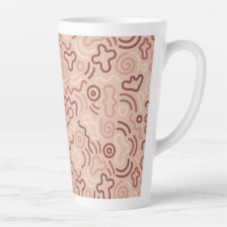 Abstract Party Doodle Pattern Milchtasse