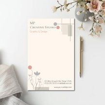 Abstract Pastel Design: Modern Florals & Geometry