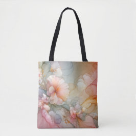 Abstract Pastel Sea Foam Floral Cloud Landscape