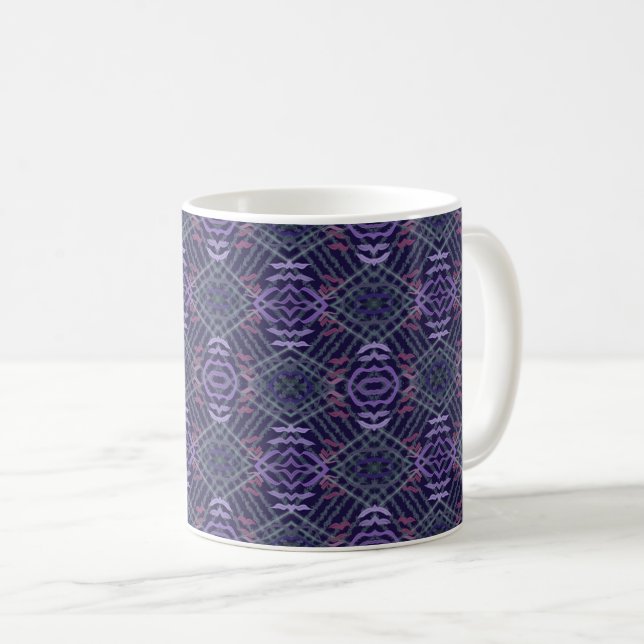 Abstract Pattern Art Of Watercolor Brushstrokes Kaffeetasse (VorderseiteRechts)