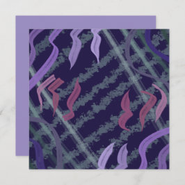 Abstract Pattern Art Of Watercolor Brushstrokes Karte