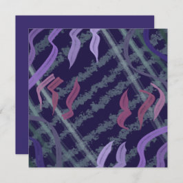 Abstract Pattern Art Of Watercolor Brushstrokes Karte