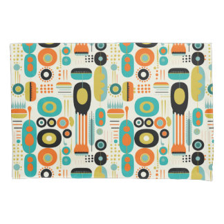Abstract Pattern Colorful Retro Mid Century Modern Kissenbezug