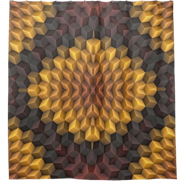 Abstract pattern manipulationabstract,art,artistic duschvorhang (Vorderseite)