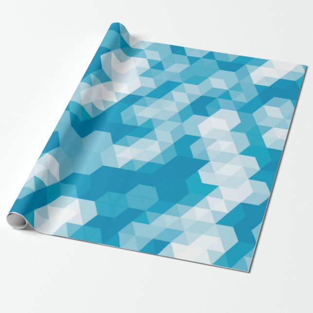 Abstract pattern of geometric shapes backgroundabs geschenkpapier (Ungerollt)