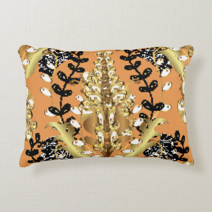 Abstract pattern on orange yellow background with  dekokissen