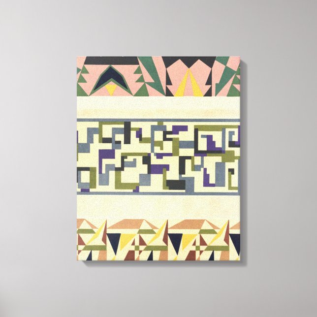 Abstract Pattern Portfolio Pl.18 Leinwanddruck (Vorderseite)