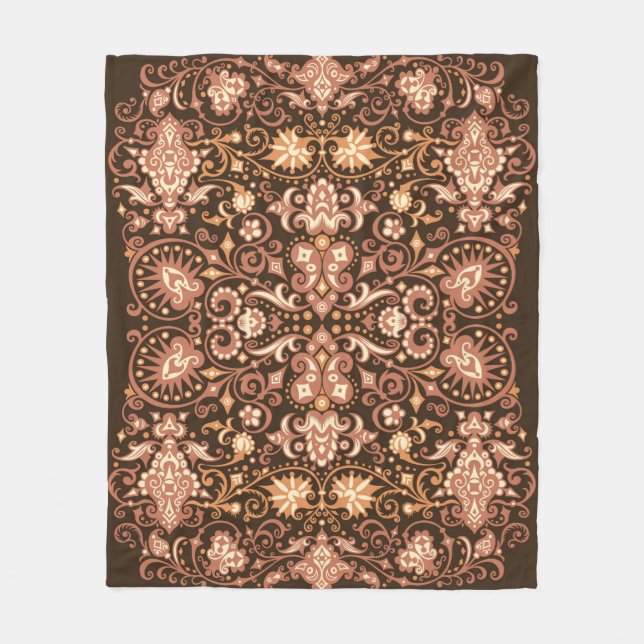 Abstract pattern. Psychedelic colors wavy backgrou Fleecedecke (Vorderseite)