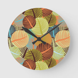 Abstract pattern runde wanduhr